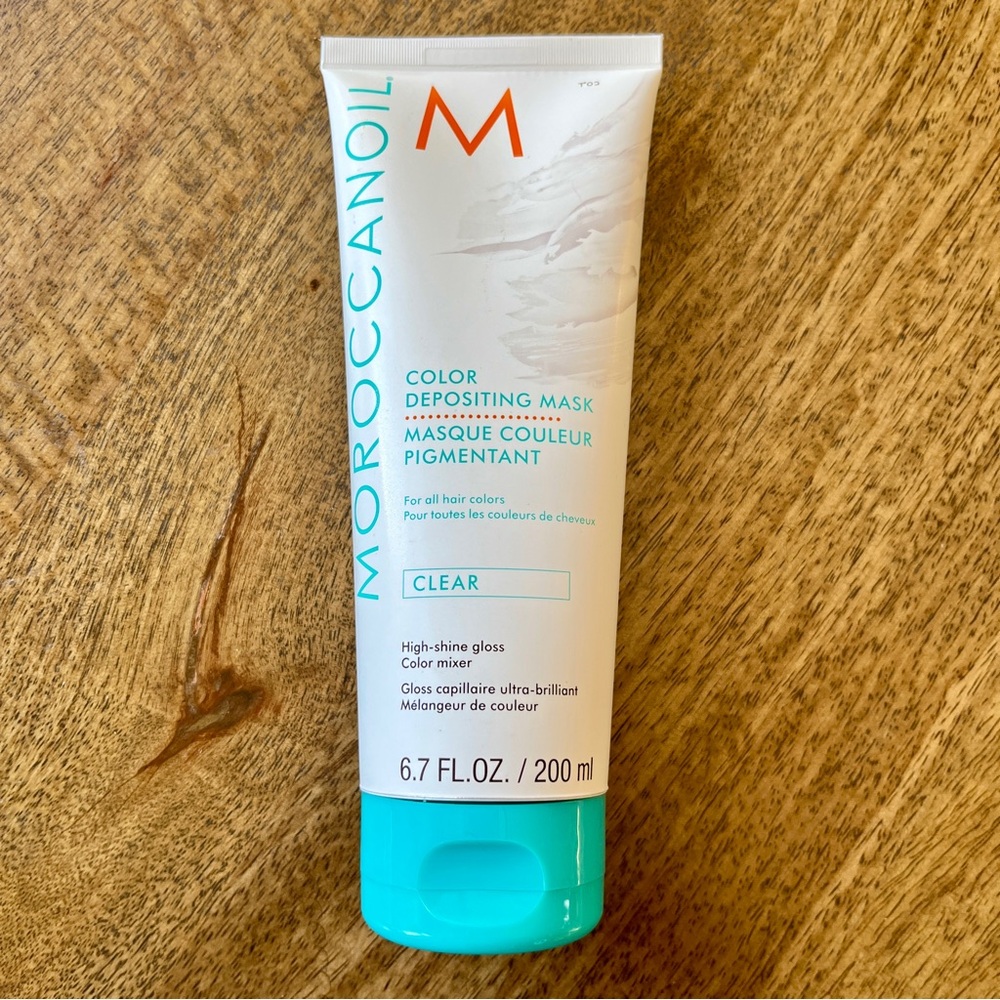 Moroccanoil High Shine Gloss Color Depositing Hair Mask Clear Sealed New in Box
